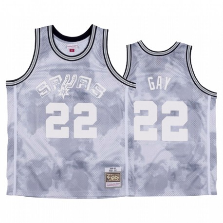 Spurs Cielo nublado Camisetas Rudy Gay & 22