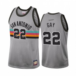 San Antonio Spurs Rudy Gay # 22 Team Heritage Camisetas Moda de los hombres