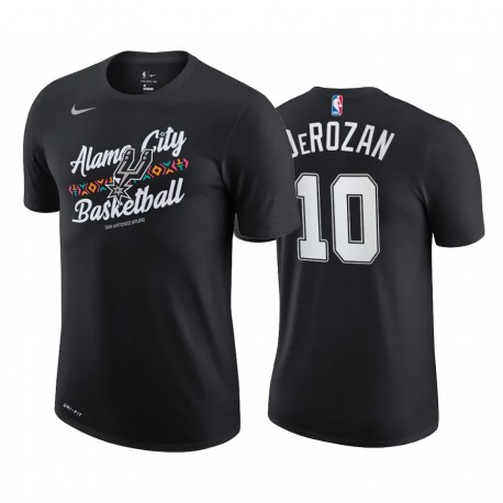 Demar Derozan 2020-21 Spurs & 10 City Edition Black Camiseta Historia