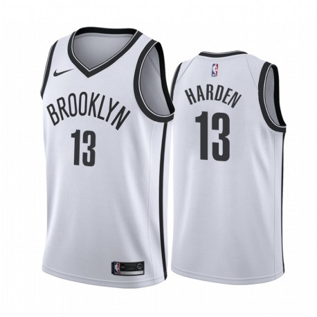 James Harden Brooklyn Nets 2020-21 Blanco Association Camisetas 2020 Trade