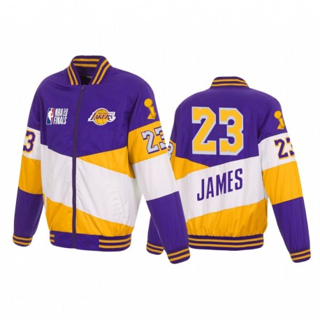 Lakers Lebron James Los Angeles Lakers 2020 NBA Finals Champions Purple Gold Jacket
