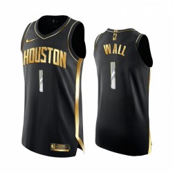 Washington Wizards John Wall Negro Golden Edition Authentic Limited Camisetas 2020-21