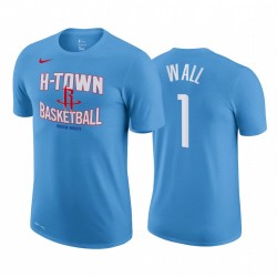 John Wall 2020-21 Rockets # 1 City Edition Blue Camiseta Historia