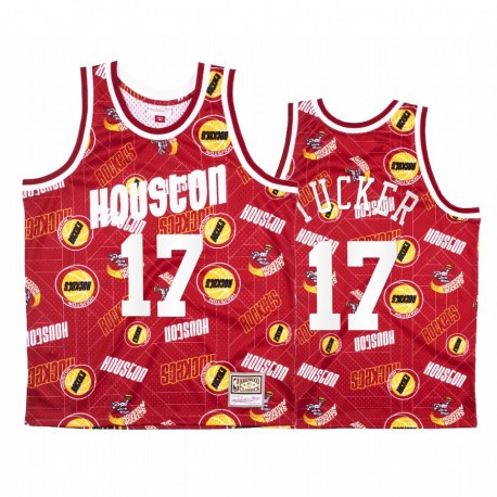 P.J. Tucker & 17 Houston Rockets Red Rasgar Pack Camisetas