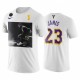 Los Angeles Lakers LeBron James 4x Finals MVP PREMIA T-SHIRT BLANCO