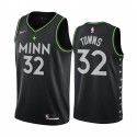 Karl-Anthony Towns Minnesota Timberwolves 2020-21 Negro City Edition Camisetas Nuevo uniforme