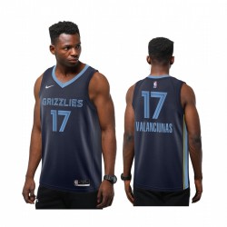 Jonas Valanciunas Memphis Grizzlies Icono de la Marina 2020-21 Camisetas