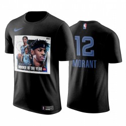 Memphis Grizzlies ja Morant Rookie del año 2020 camiseta negra