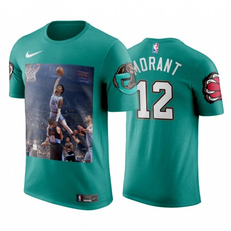 JA Morant & 12 Grizzlies Future Stars Dunk Sprung Sobre Lover Strunk Ball Teal T-Shirt