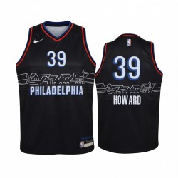 Filadelfia 76ers Dwight Howard 2020-21 Ciudad Negro Juvenil Camisetas - # 39