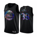 Filadelfia 76ers Dwight Howard # 39 Camisetas Iridiscente Holográfico Negro Edición Limitada