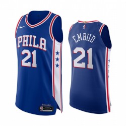 Joel Embiid Philadelphia 76ers Royal Icon Authentic 2020-21 Camisetas