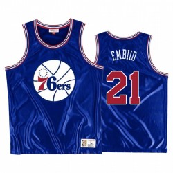 Joel Embiid Philadelphia 76ers Blue Dazzle TANK Camisetas