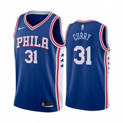 Seth Curry Philadelphia 76ers 2020-21 Icono real Camisetas 2020