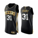 Filadelfia 76ers Seth Curry Negro Golden Edition Authentic Limited Camisetas