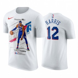 Filadelfia 76ers Tobias Harris Blanco Transpare Show camiseta