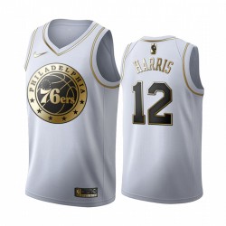 Tobias Harris & 12 Filadelfia 76ers Blanco Golden Edition Camisetas