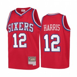 Tobias Harris Filadelfia 76ers Hardwood Classics Kids Camisetas - Rojo