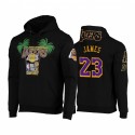 Lebron James Los Angeles Lakers 2020 NBA Finals Champions Palm Pullover Hoodie Negro