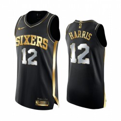 Filadelfia 76ers Tobias Harris Black Golden Edition Authentic Limited Camisetas