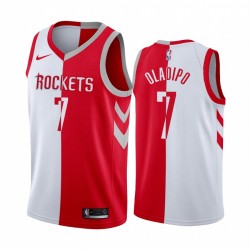 Victor Oladipo Houston Rockets 2021 Split Blanco Red # 7 Camisetas 2021 Comercio