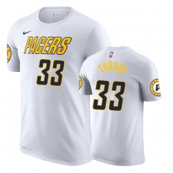 Pacers Male Myles Turner # 33 Ganed Edition Blanco camiseta