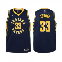 Pacers Youth Myles Turner # 33 Icon Navy Camisetas