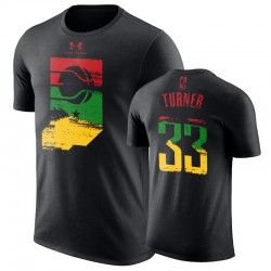 Myles Turner Indiana Pacers Negro History Negro # 33 Moda camiseta