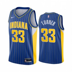 Myles Turner Indiana Pacers 2020-21 Blue City Edition Camisetas Nuevo uniforme