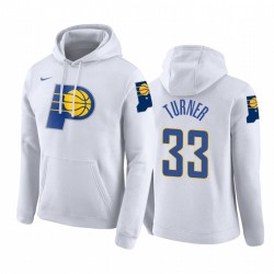 Indiana Pacers Myles Turner Blanco City Pullover Sudadera con capucha