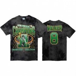 Celtics & 8 Kemba Walker Kings of the Court Black Streaker Vintage Tubular Tee