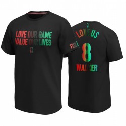 Kemba Walker Love EE.UU. Celtics Amor nuestro juego Valor Nuestra vida Social Justice Tee Black