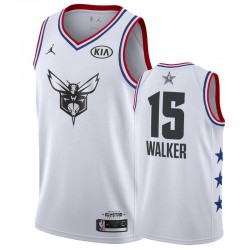 Charlotte Hornets y 15 Kemba Walker 2019 All-Star Camisetas - Blanco