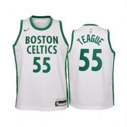 Jeff Teague Boston Celtics 2020-21 Ciudad Blanco Juventud Camisetas - Nuevo uniforme