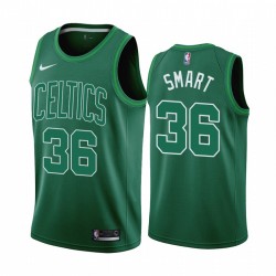 2020-21 Boston Celtics Marcus Smart Ganed Edition Green & 36 Camisetas