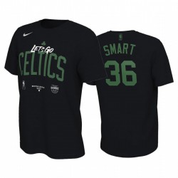 Marcus Smart Boston Celtics 2020 Playoffs de la NBA T-shirt Negro Mantr Power Vamos