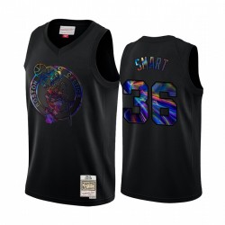 Boston Celtics Marcus Smart & 36 Camisetas Iridiscente HWC Limited Black Holográfico