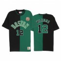 Grant Williams Boston Celtics # 12 Negro Green Split Color T-Shirt
