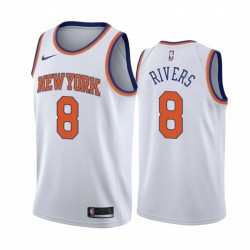 Austin Rivers New York Knicks 2020-21 Blanco Association Camisetas 2020 Trade