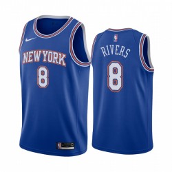 Austin Rivers New York Knicks 2020-21 Declaración azul Camisetas 2020