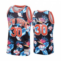 New York Knicks Julius Randle # 30 Floral Fashion Camisetas Hombres