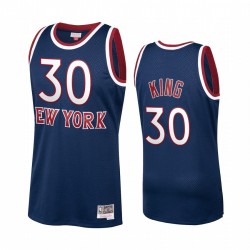 Julius Randle & 30 New York Knicks Navy Hardwood Classics Camisetas