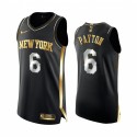 Elfrid Payton New York Knicks Negro Authentic Golden Camisetas Limited Edition