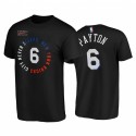 Elfrid Payton 2020-21 Knicks # 6 City nunca dormir camiseta negra