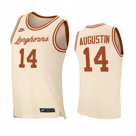 Texas longhorns d.j. Augustin Cream Retro Replica Camisetas