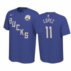 Milwaukee Bucks Brook Lopez Garged Edition Name y Number T-Shirt