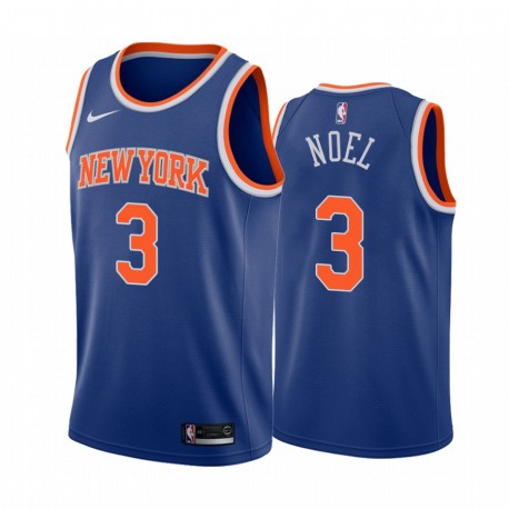 New York Knicks Nerlens Noel & 3 Blue 2020-21 Icono Camisetas