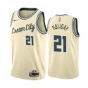 Jrue Holiday Milwaukee Bucks 2020-21 Crema City Edition Camisetas 2020 Trade