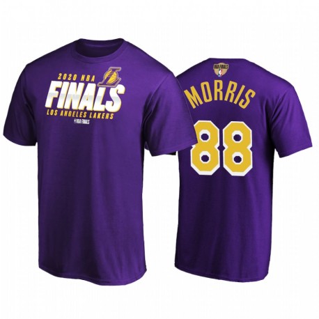 Los Ángeles Lakers & 88 Markieff Morris 2020 Finales Bound Purple Camiseta Tumbar