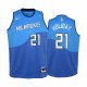Milwaukee Bucks Jrue Holiday 2020-21 City Edition Blue Youth Camisetas - Nuevo uniforme